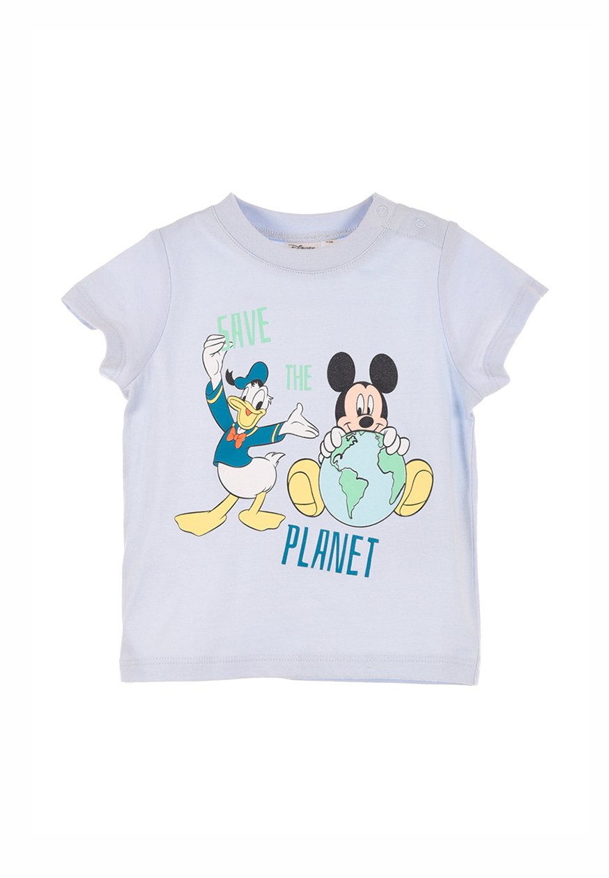 

Футболка с принтом Mickey & Minnie, светло-голубой