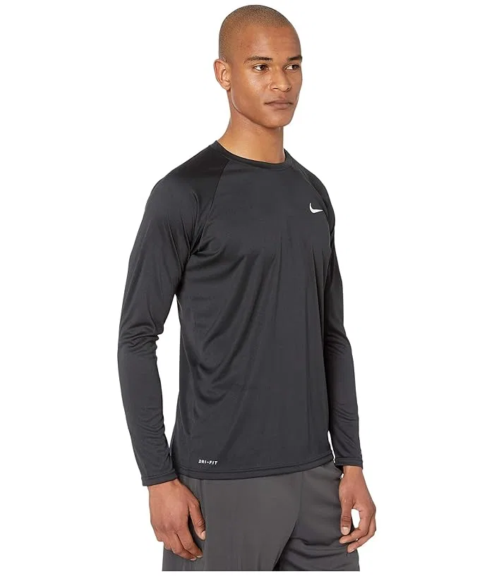 Плавательная Лонгслив Nike Essential Long Sleeve Hydroguard, Black — фото 4