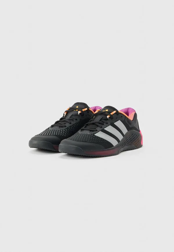 Кроссовки для силовых тренировок dropset 4 Adidas Performance, Core Black/Iron/Shock Pink — фото 2