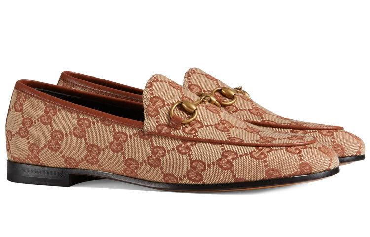 Лоферы женские Gucci Jordaan, корчиневый — фото 2