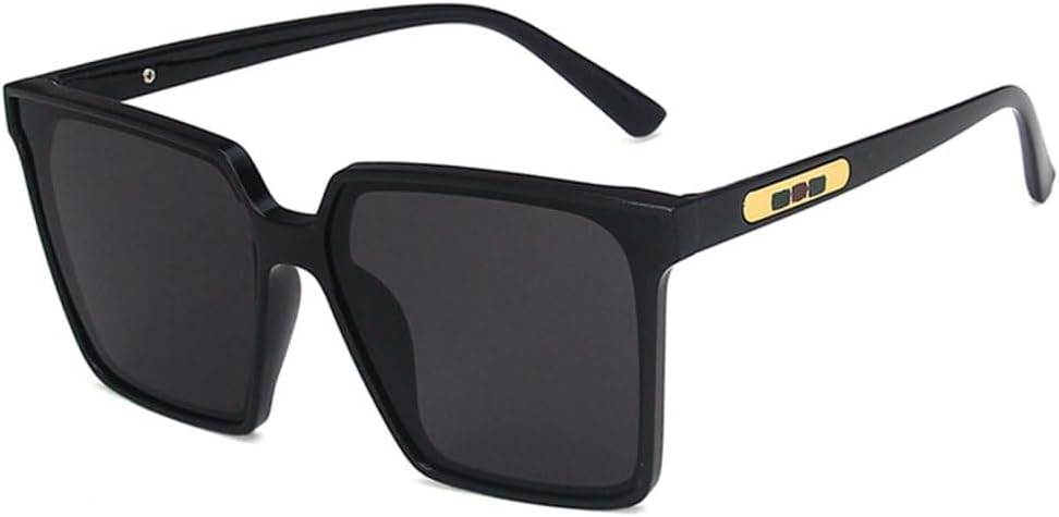 

Солнцезащитные очки в стиле ретро с квадратной оправой, модель 2027 года, для женщин, солнцезащитные очки для мужчин, квадратные очки с защитой от УФ-излучения UV400 MTZJH, Black Gray