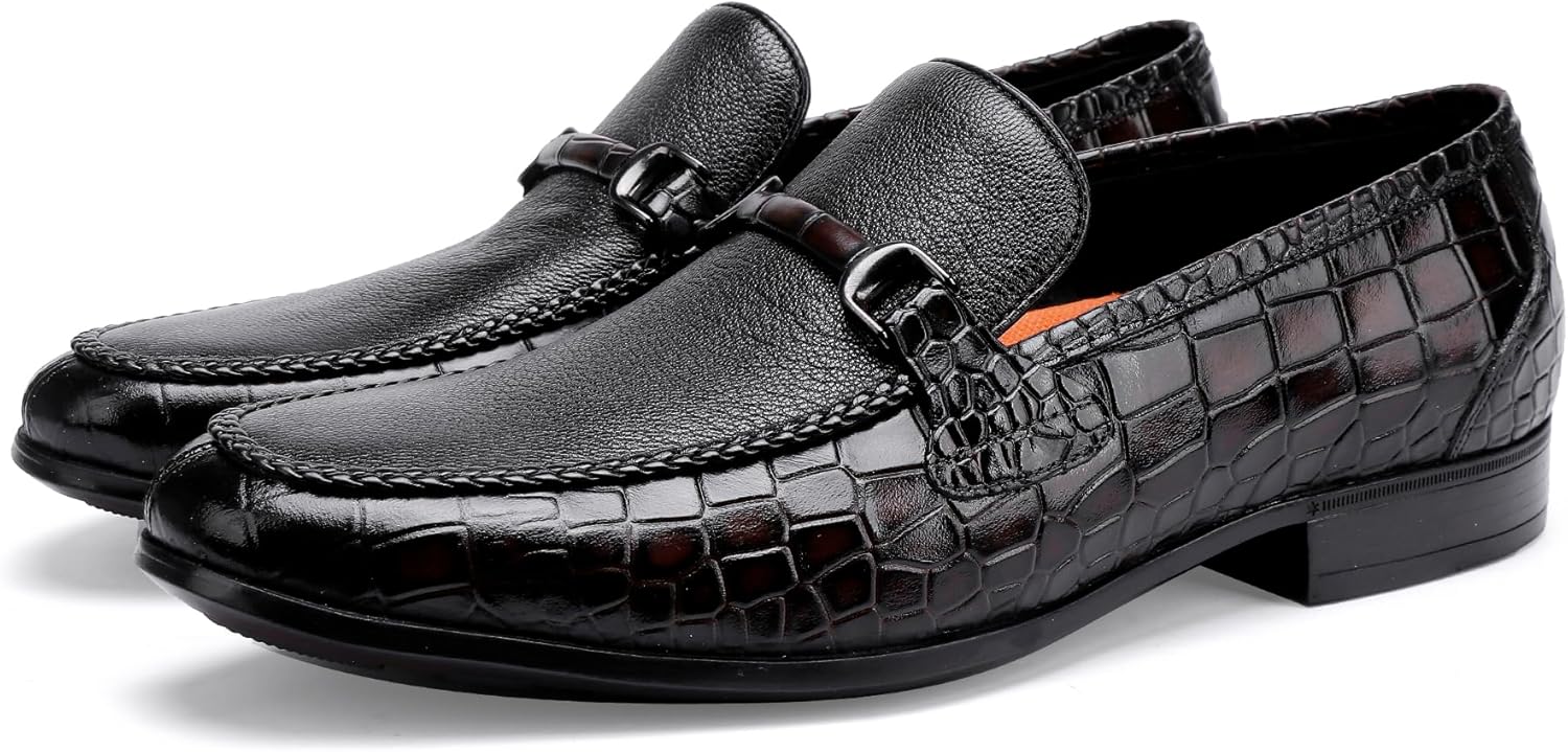 

Мужские кожаные туфли BILLION VICTOR Классические лоферы на каждый день Penny Loafers, коричневый