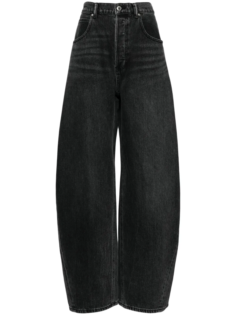 

Широкие джинсы с заниженной талией Alexander Wang, черный