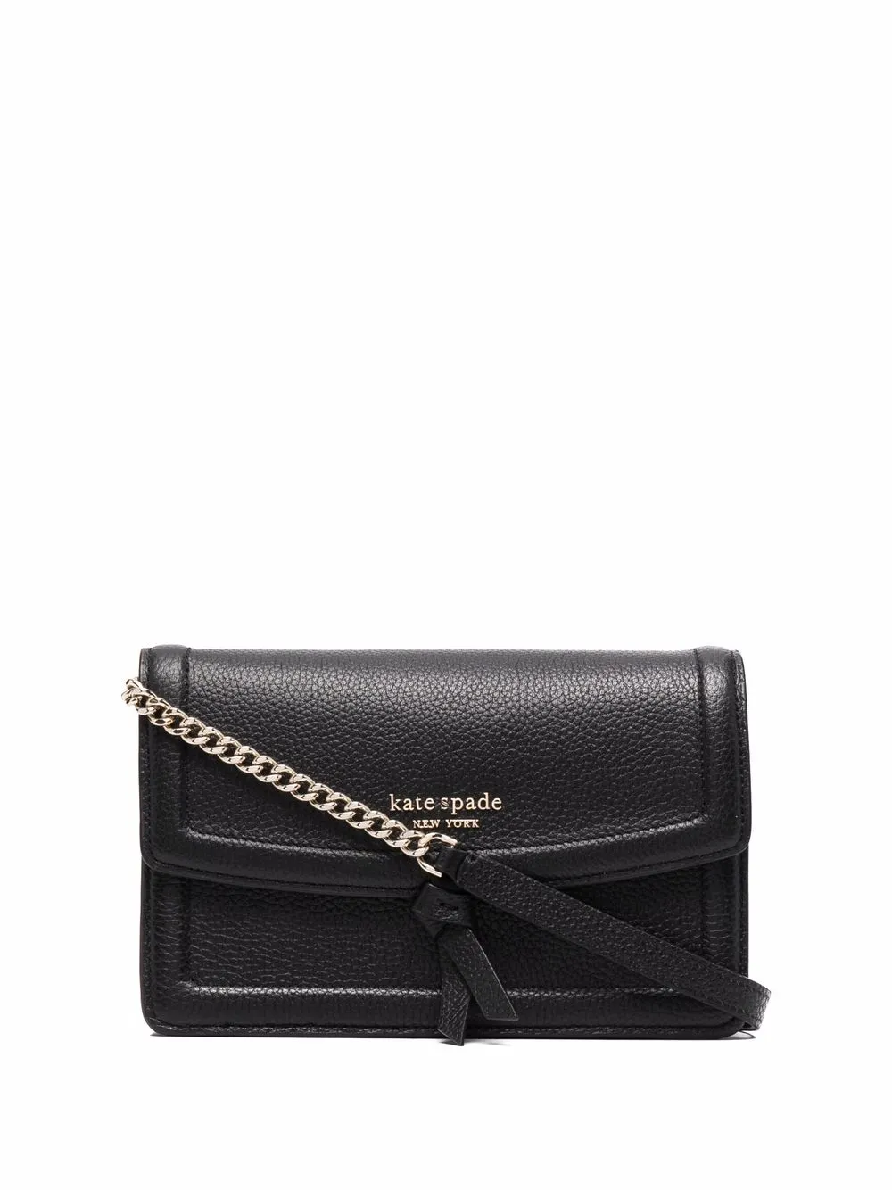 

Клатч с логотипом Kate Spade, черный
