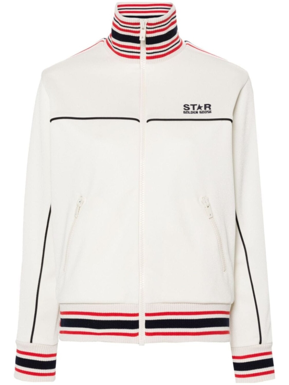 

Golden Goose бомбер с вышитым логотипом, нейтральный цвет