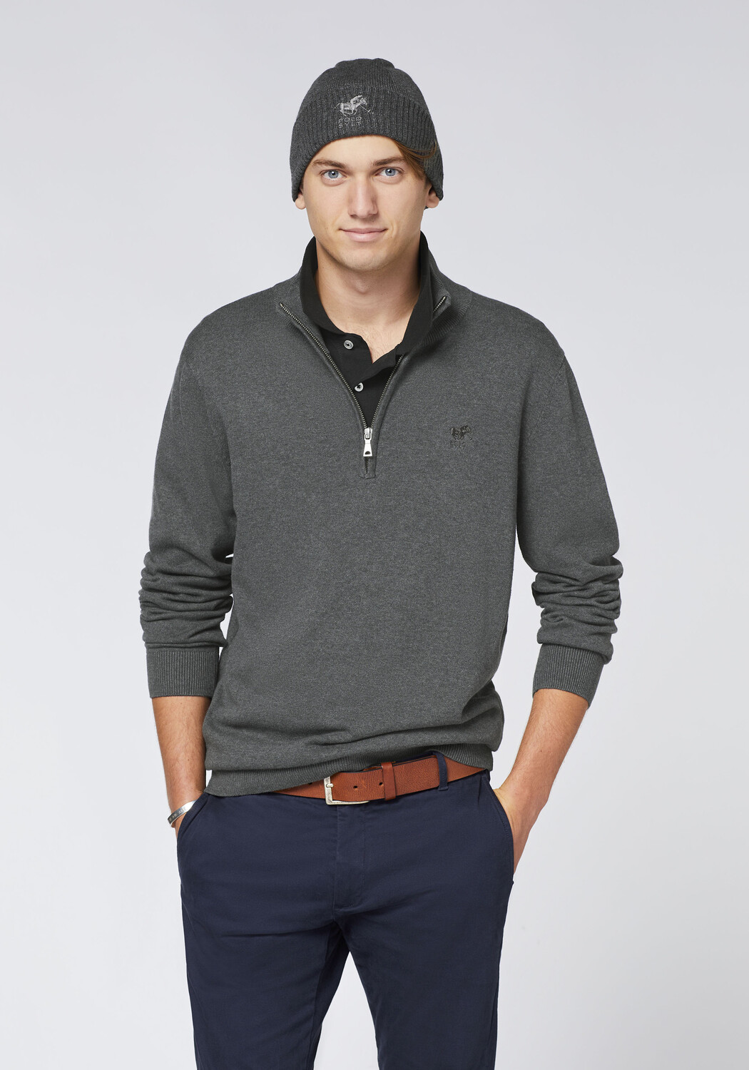 

Пуловер Polo Sylt Strick, серый