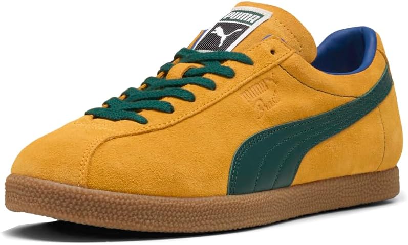 Мужские кроссовки PUMA Brasil на шнуровке для повседневной носки - оранжевые — фото 2
