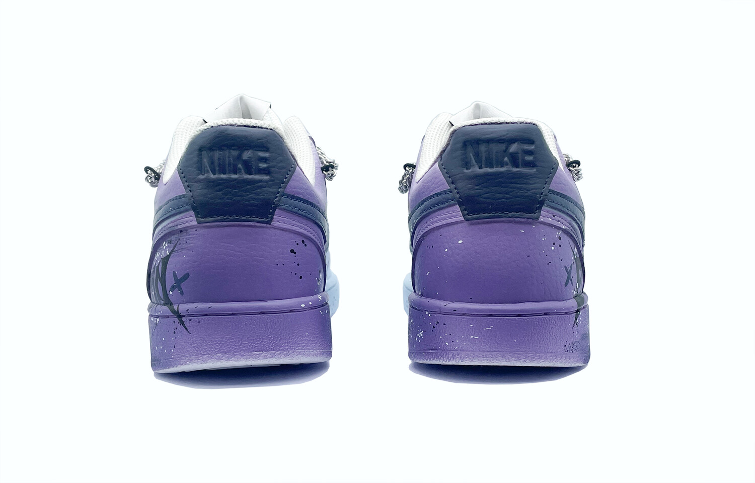 

Кроссовки Nike Court Vision 1 Skateboarding Shoes Men Low-top Purple, синий