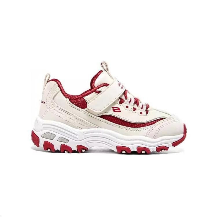Обувь для малышей, кроссовки Skechers Kids, бежевый/красный — фото 2