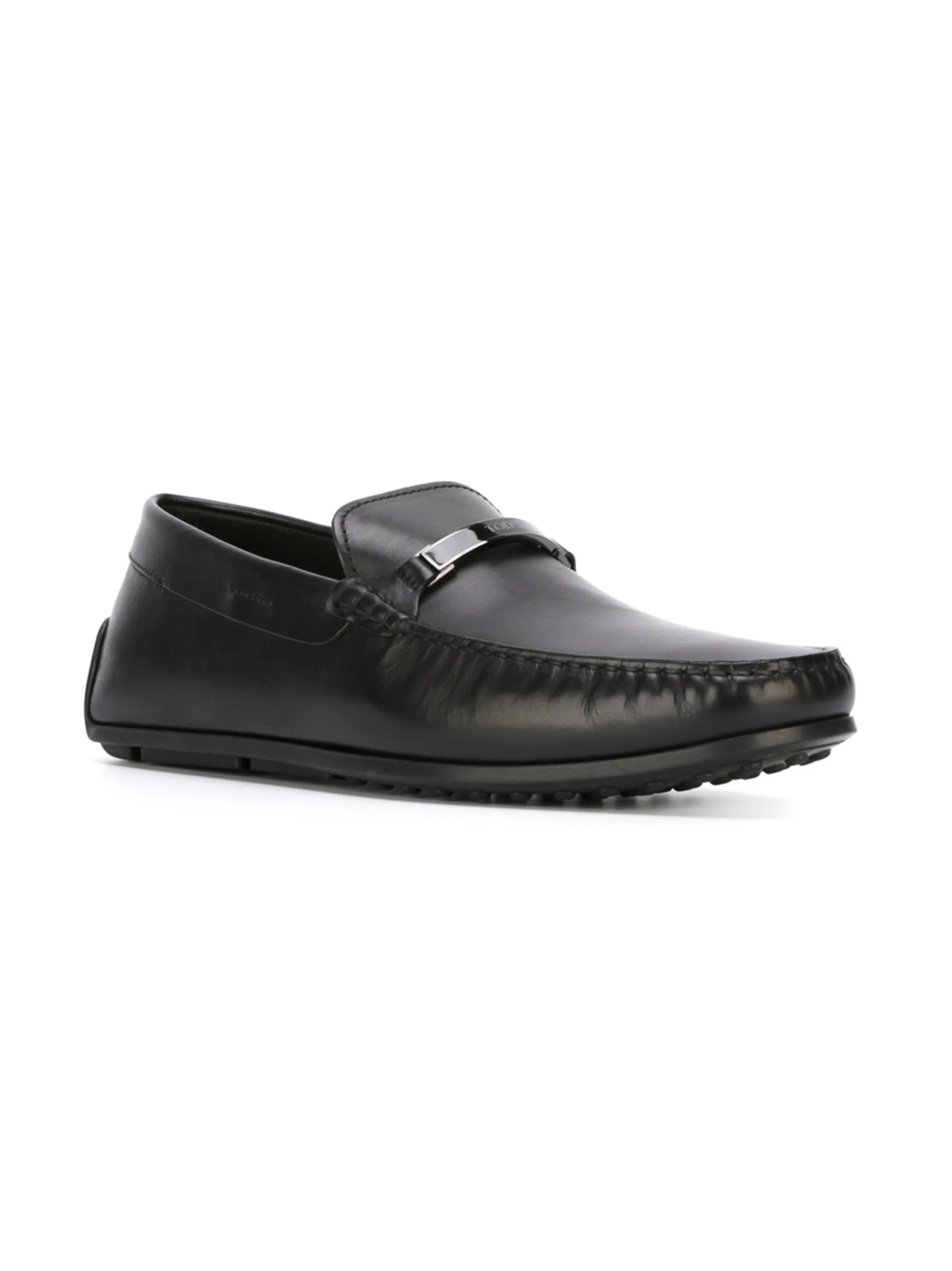 Мокасины с тиснением логотипа на пряжке Tod'S, черный — фото 2