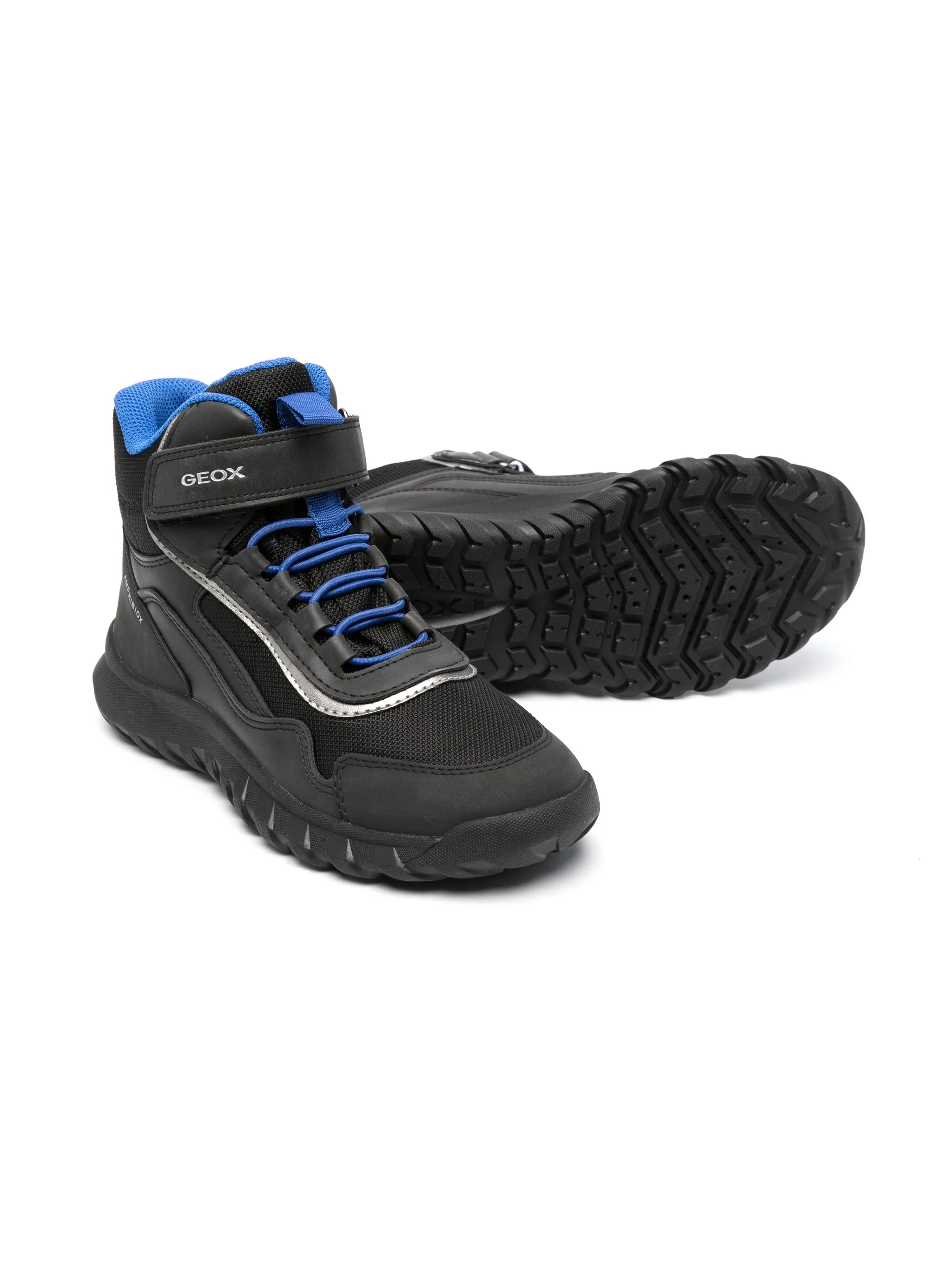 

Ботинки Simbyos на липучках Geox Kids, черный