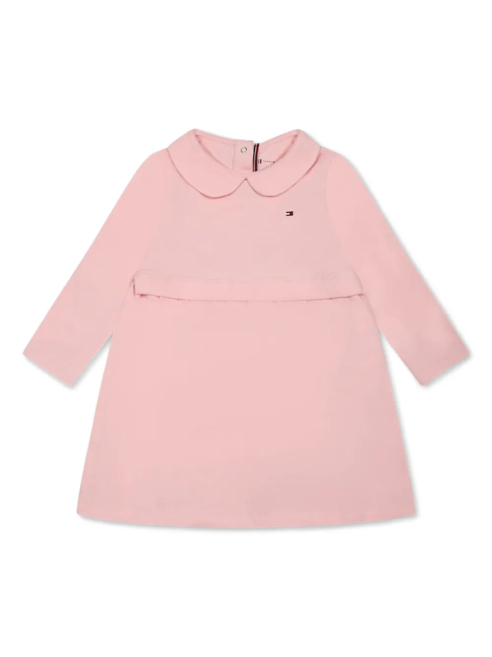 

Платье с закругленным воротником Tommy Hilfiger Junior, розовый