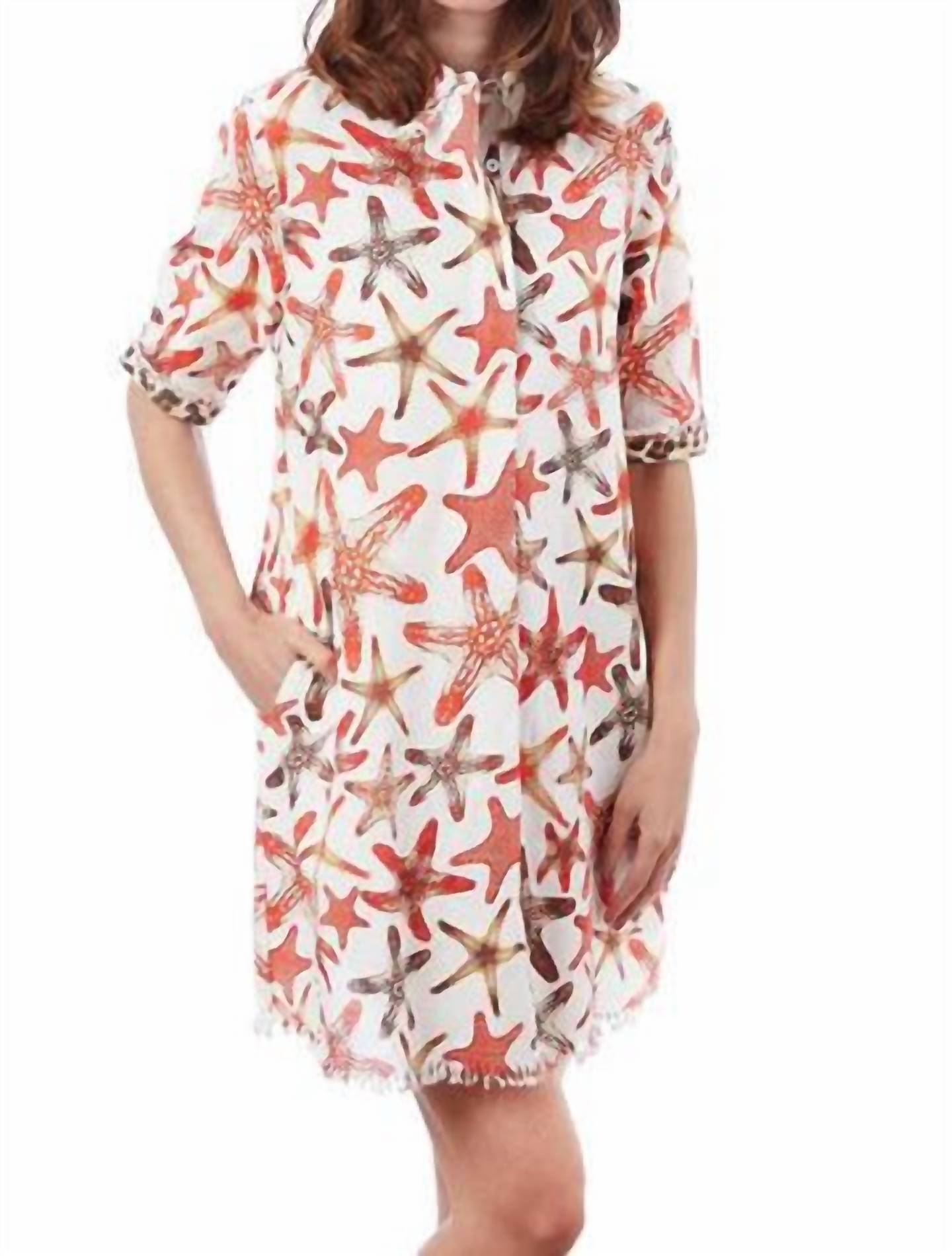 

Платье Chatham в звездчатом принте Dizzy-Lizzie, Starfish Print