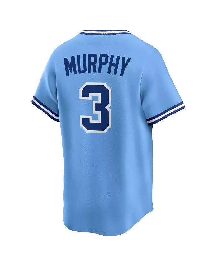 Мужская лимитированная ретро-джерси Dale Murphy Atlanta Braves светло-голубого цвета из коллекции Cooperstown Nike — фото 2