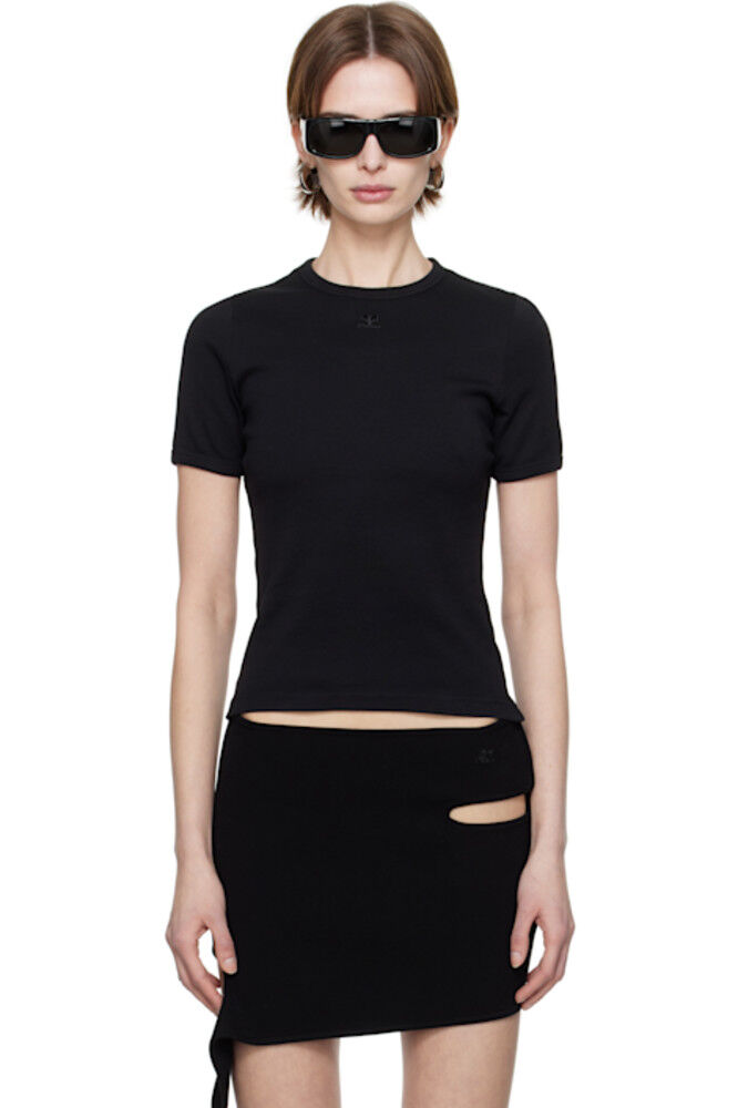 

Черная футболка Heritage Courrèges