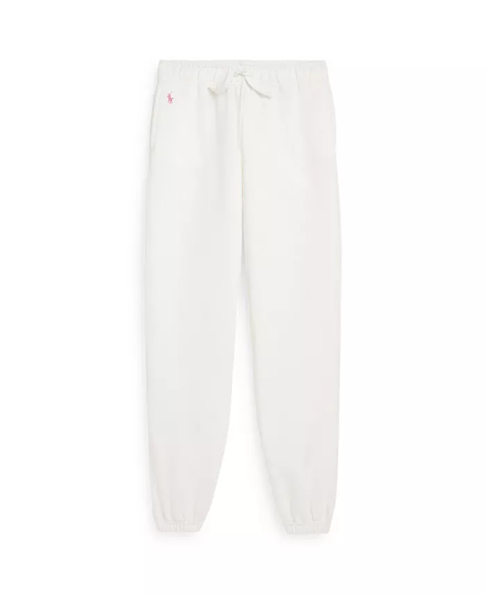 

Флисовые спортивные брюки для больших девочек Polo Ralph Lauren, белый