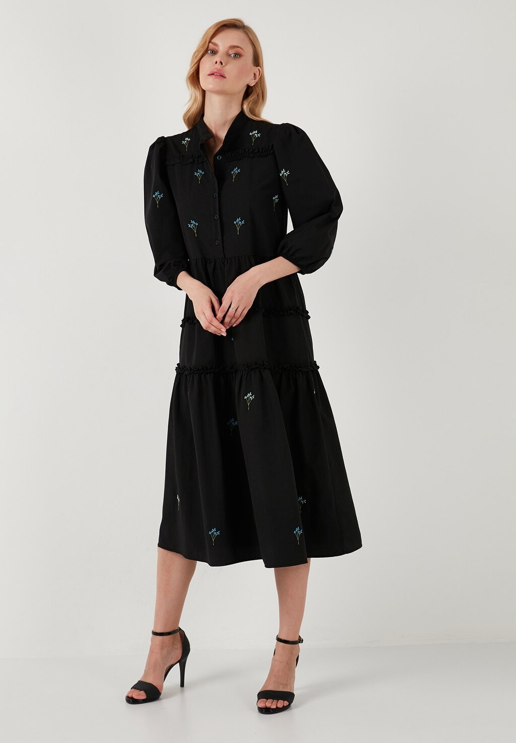 

Платье-рубашка REGULAR FIT LELA, черный
