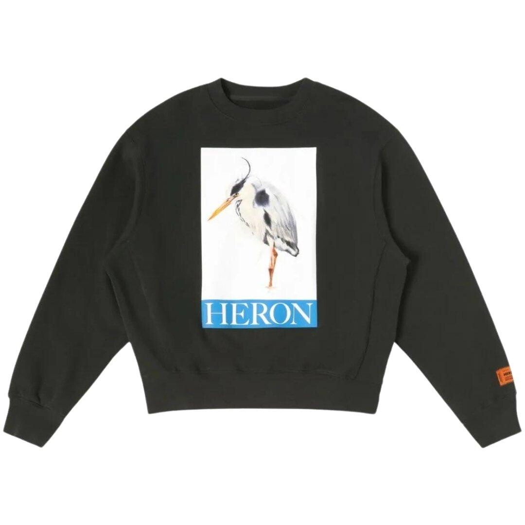 

Черный свитшот с логотипом Black And White Heron Heron Preston, черный