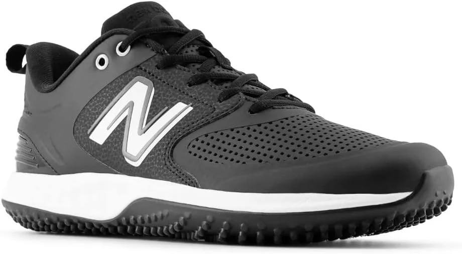 Мужские кроссовки New Balance Fresh Foam 3000 V6 для игры на искусственном газоне, черно-белый — фото 2