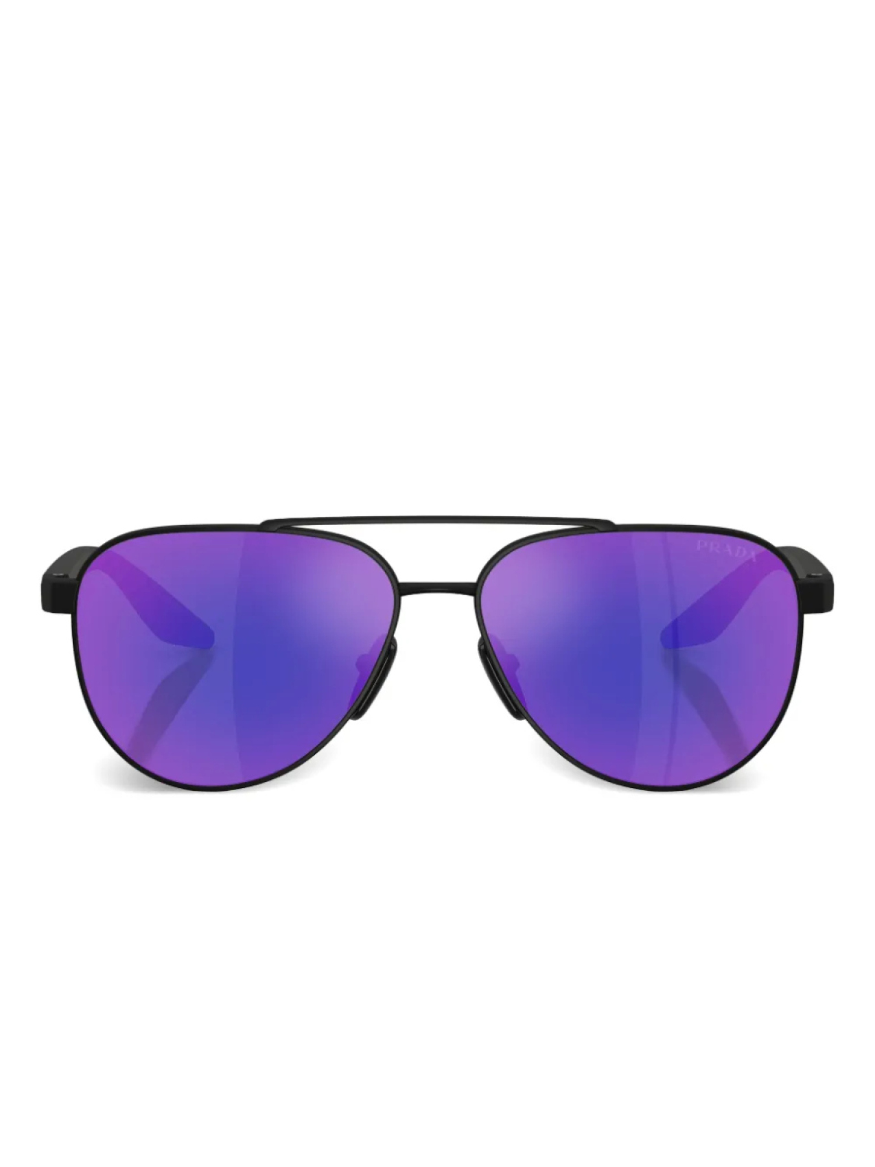 

Prada Linea Rossa pilot-frame солнцезащитные очки, черный