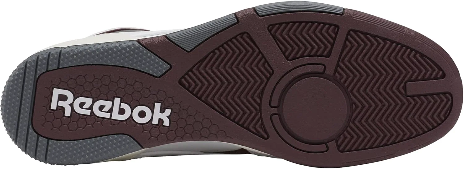 Женские кроссовки Reebok BB 4000 II Mid, белый/бордовый/серый — фото 2