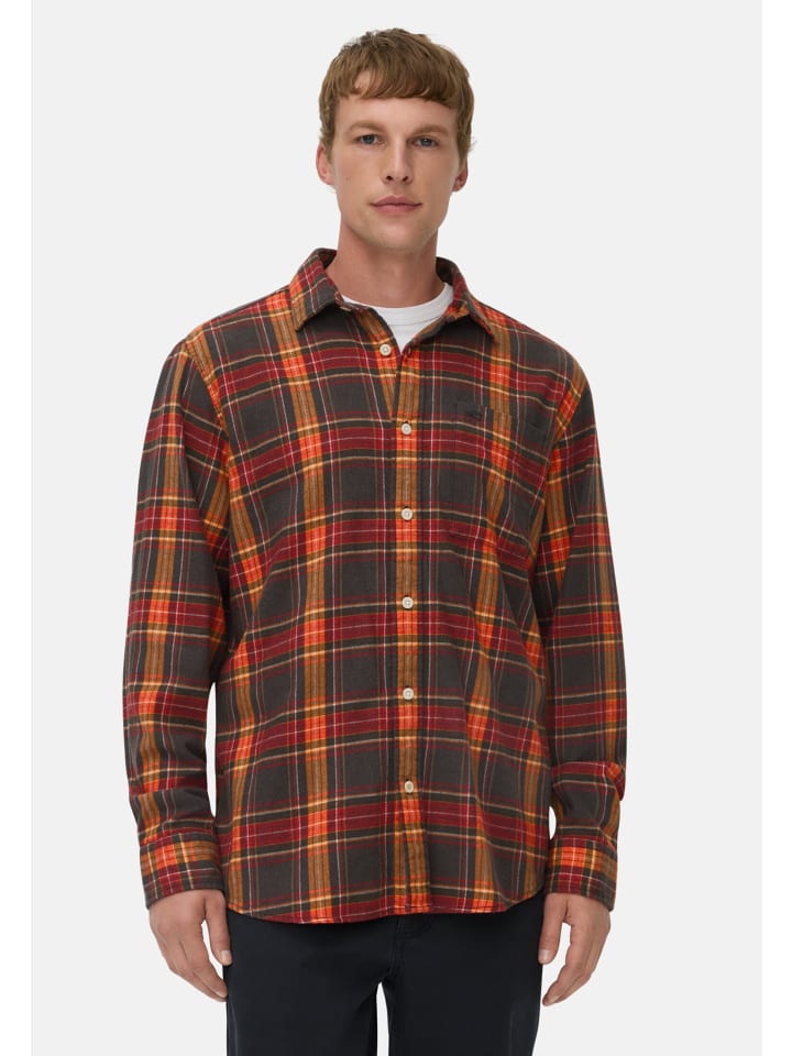 

Рубашка с длинными рукавами fleXXXactive из легкой фланели оранжевого цвета Camel Active