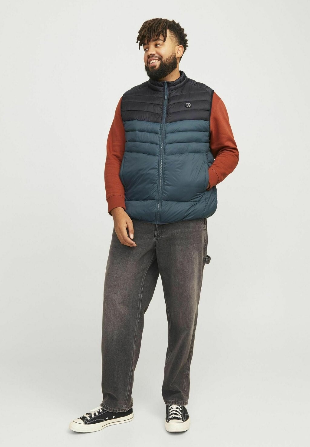 

Жилет PLUS SIZE Jack & Jones, темно-зеленый