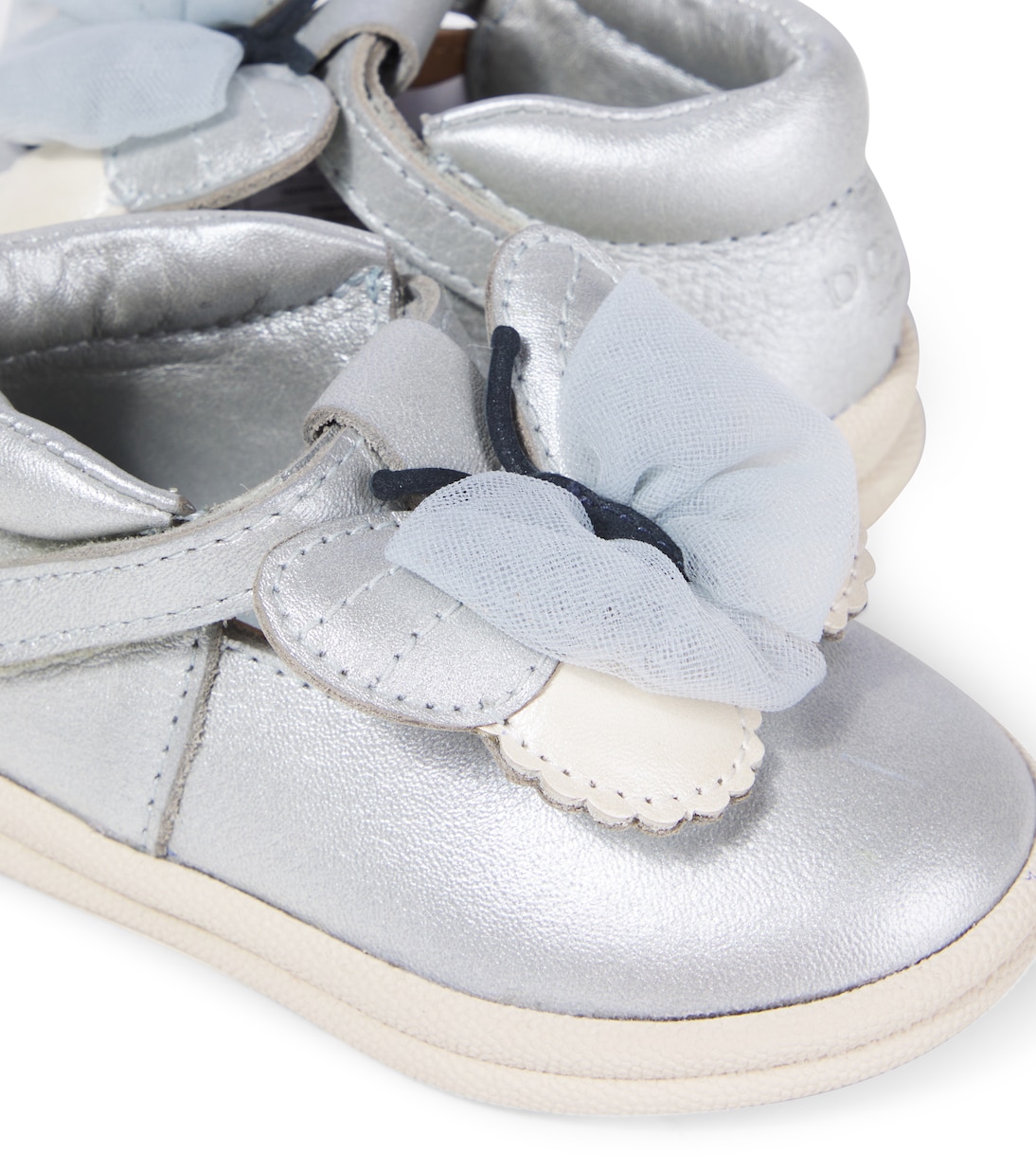Кроссовки Vlindy из металлизированной кожи Donsje, Silver Grey Metallic Leather — фото 4
