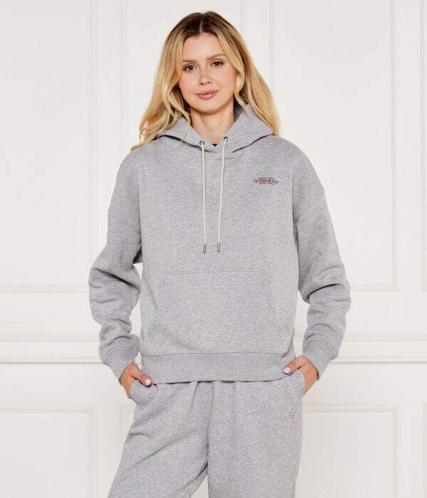 

Толстовка женская Guess Jeans с капюшоном, серый