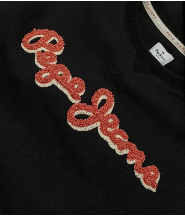 Толстовка Lamonty Crew Regular fit Pepe Jeans London, черный — фото 3