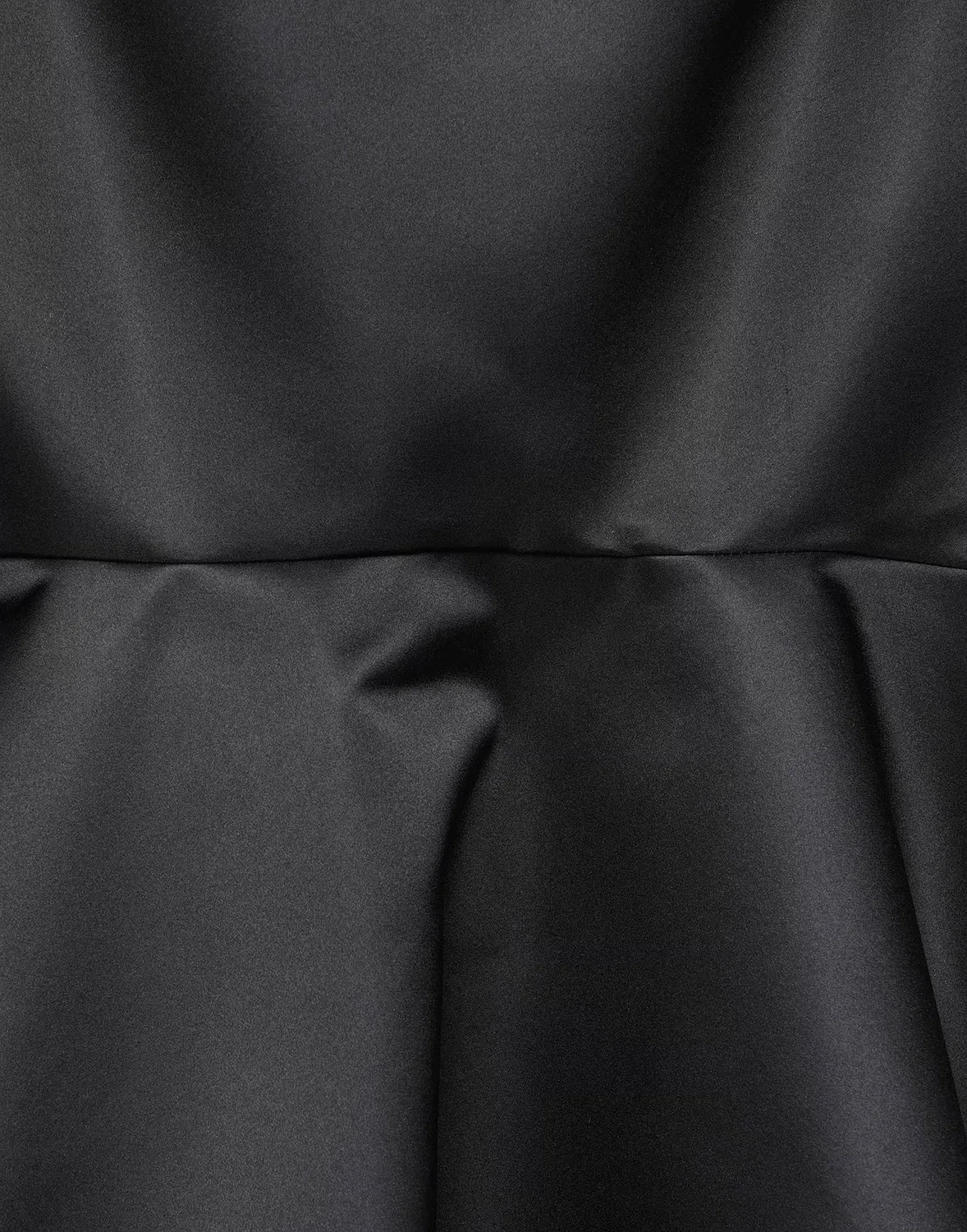 Юбка миди из сатина Balenciaga черная — фото 4