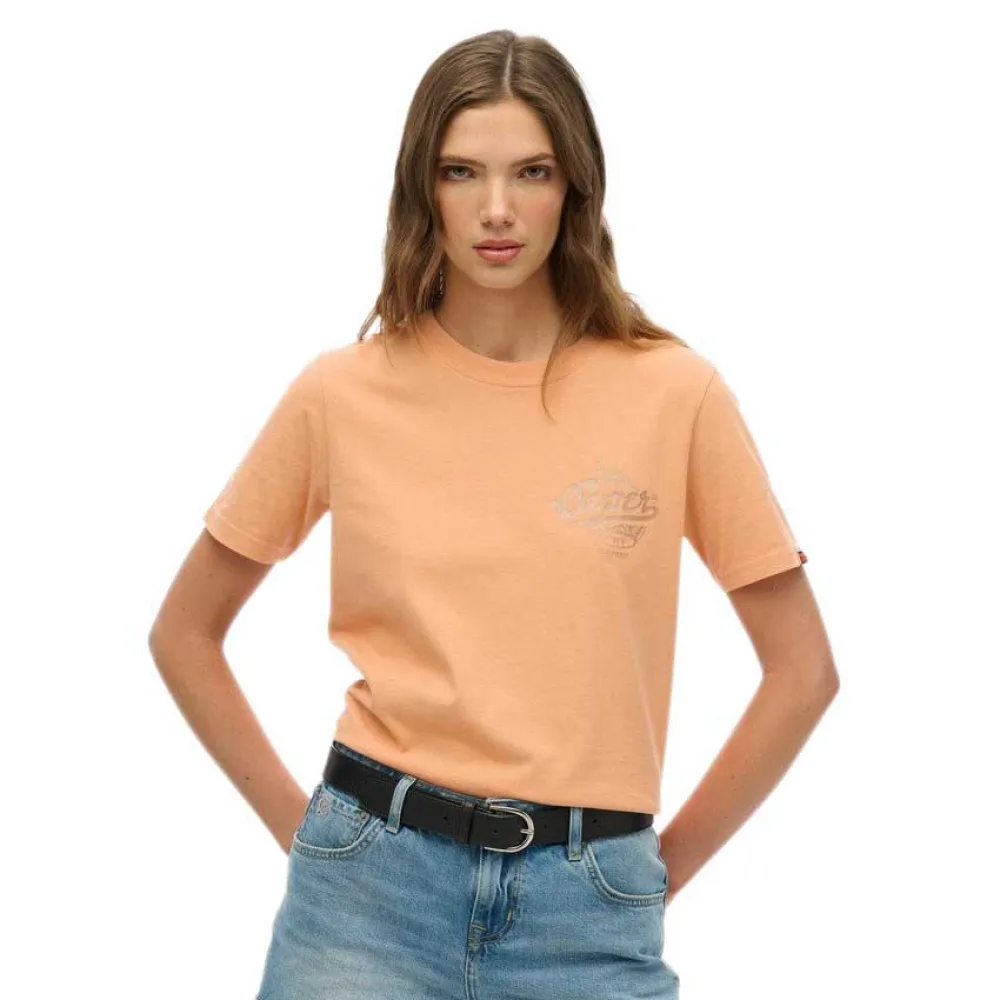 

Футболка с коротким рукавом Superdry Athletic Metallic, оранжевый