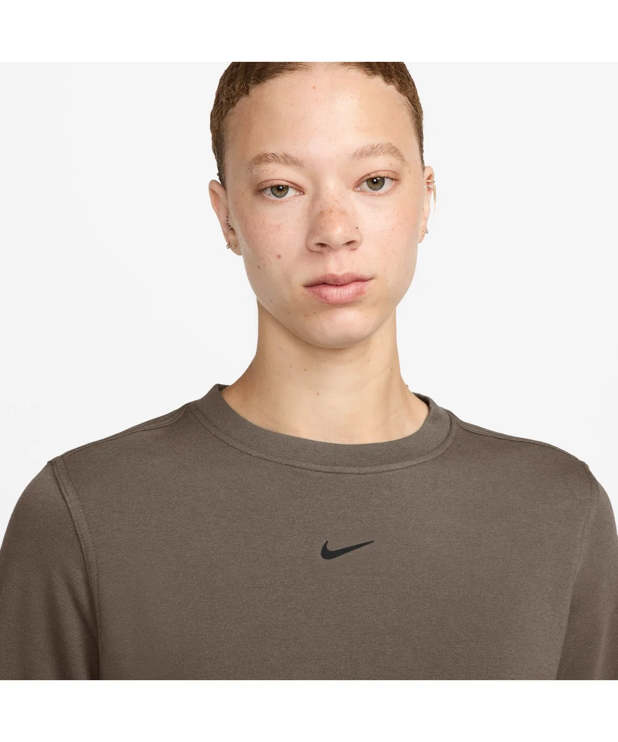 Свитшот Nike One Dri-FIT длинный рукав, черный — фото 3