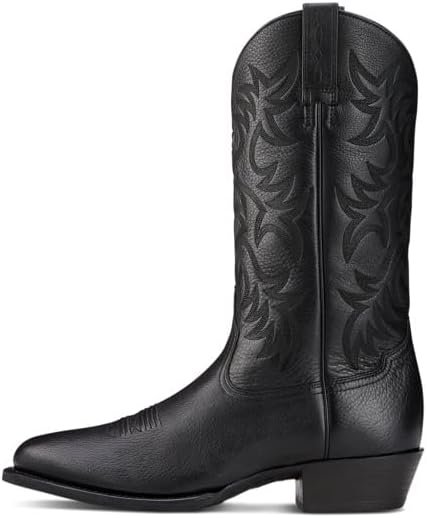 Ковбойские сапоги Ariat Heritage с круглым носком - мужские, черный — фото 3