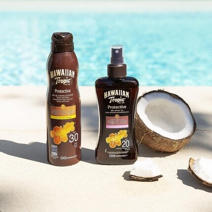 Защитное сухое масло непрерывного действия Spf 30 с кокосом и манго 180 мл, Hawaiian Tropic — фото 3