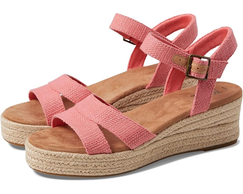 

Туфли TOMS Audrey, цвет Shell Pink Metallic Linen Stripe