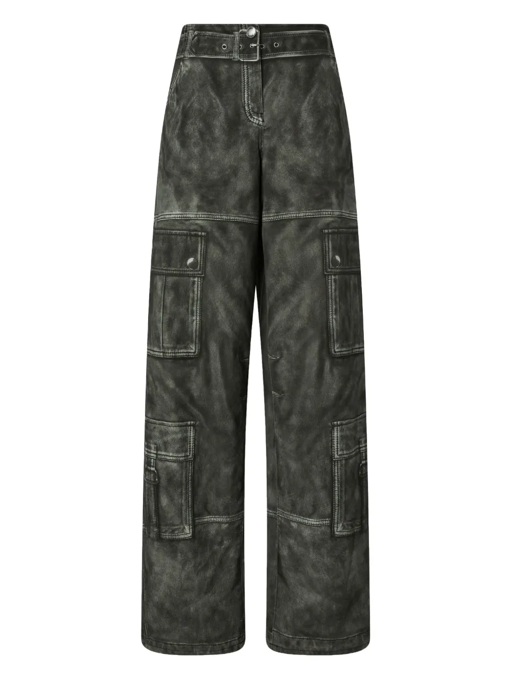 

Прямые брюки с эффектом потертости Pinko, черный