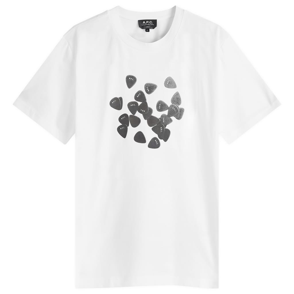 

Футболка с принтом Musique plectrum A.P.C., белый