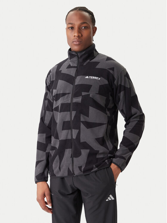

Флисовая куртка regular fit Terrex Multi Printed JY4814 Adidas, черный