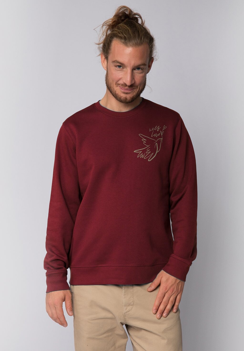 

Толстовка SELF LOVE watapparel, темно-красный