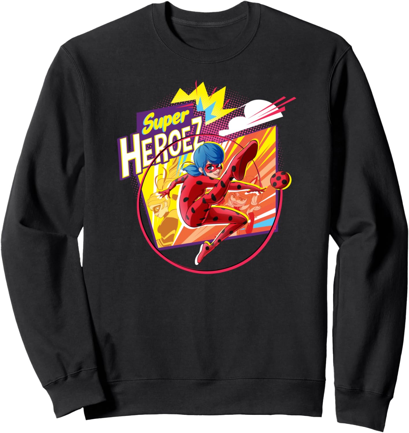 

Толстовка Miraculous Collection Ladybug Super Heroez, черная, Черный, Толстовка Miraculous Collection Ladybug Super Heroez, черная