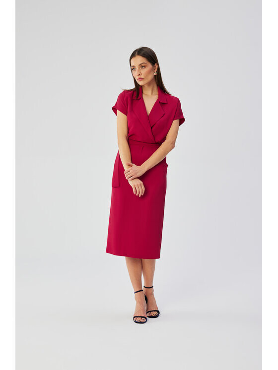 

Коктейльное платье удобного кроя Stylove, красный