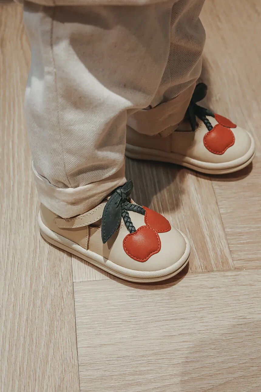 

Детские кожаные получешки Joeka Shoes Cherry Donsje, розовый