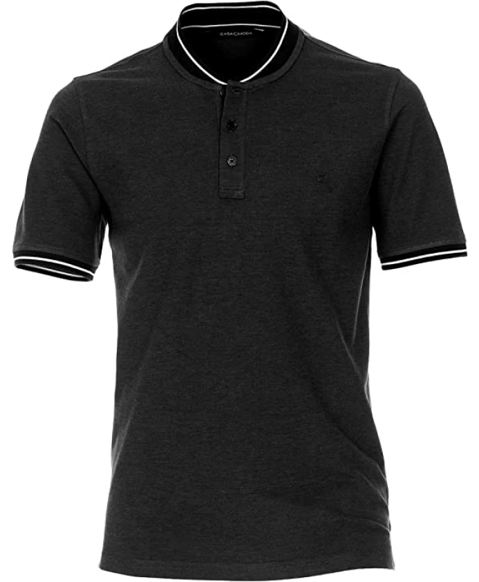 

Мужская футболка на пуговицах Casa Moda, черный