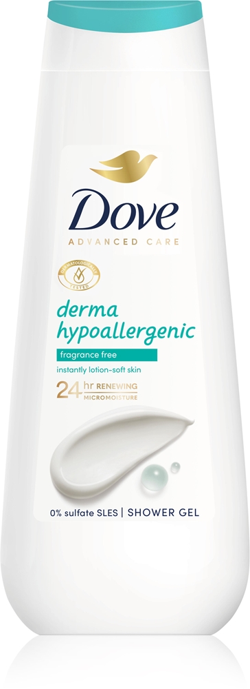 

Гипоаллергенный гель для душа Advanced Care Derma Dove, 400 мл