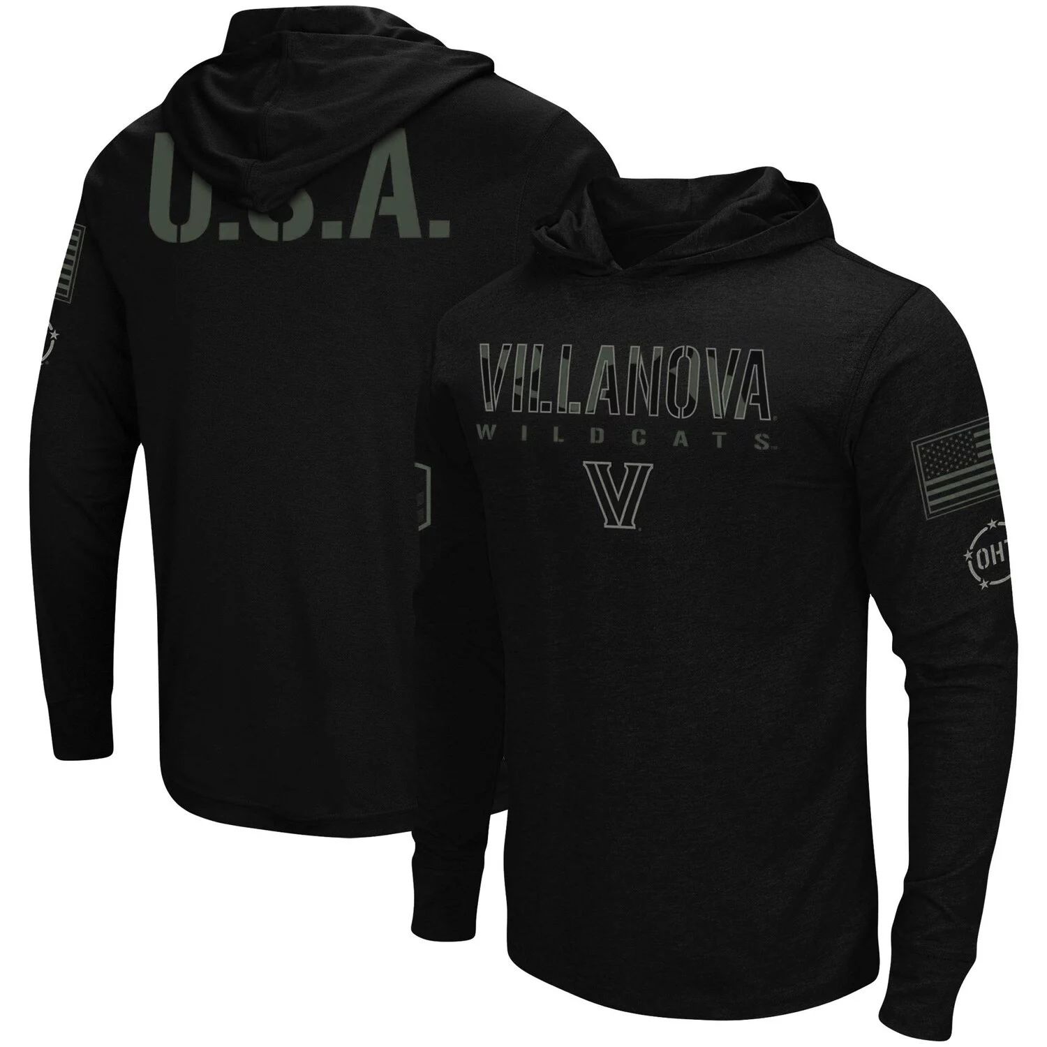 

Мужская черная футболка с длинным рукавом с капюшоном Villanova Wildcats OHT Military Appreciation Colosseum, Черный, Мужская черная футболка с длинным рукавом с капюшоном Villanova Wildcats OHT Military Appreciation Colosseum