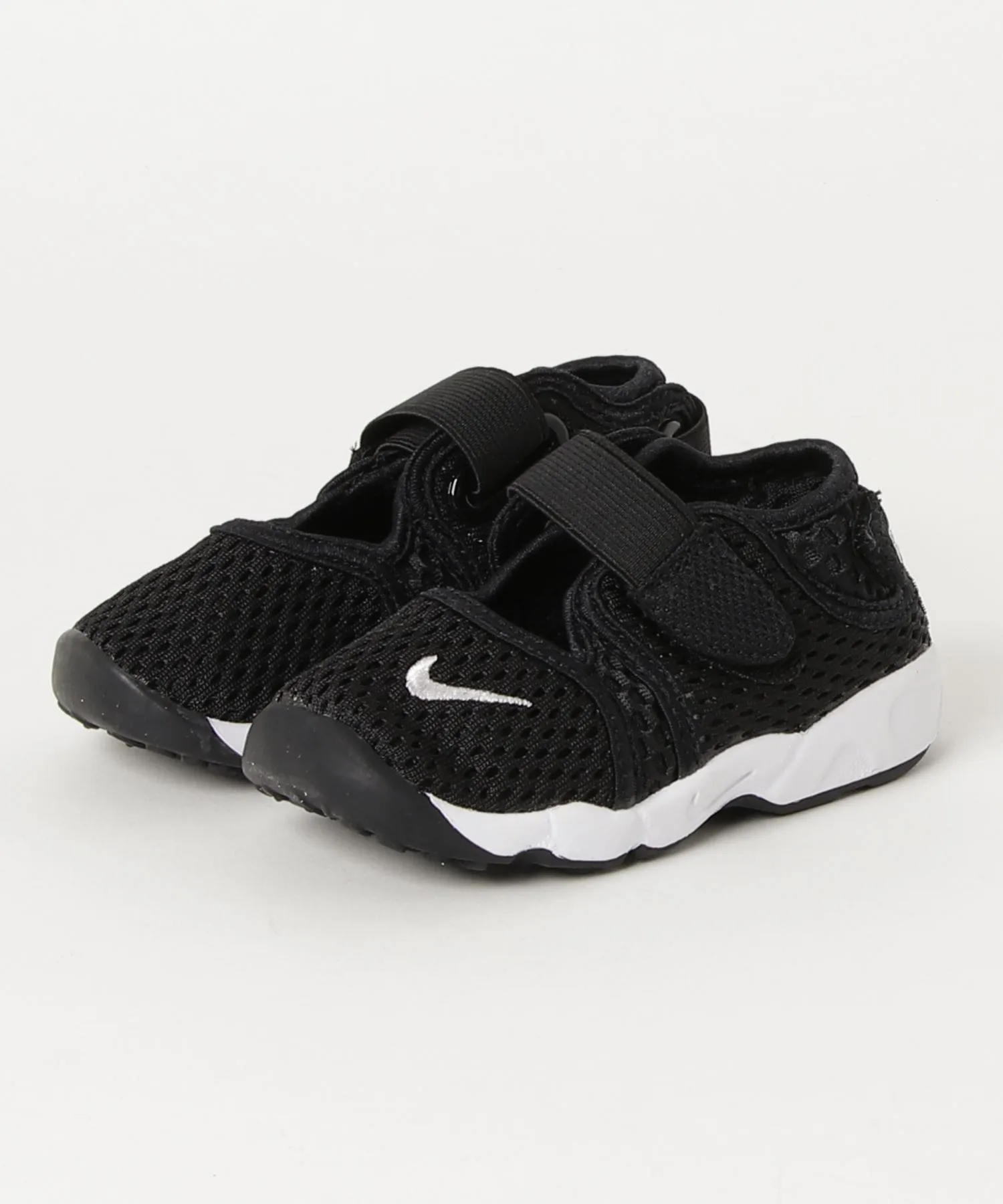 Детские кроссовки с ремешком на липучке Little Rift NIKE чёрные