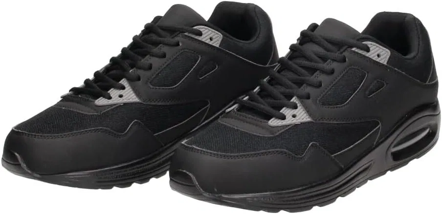Мужские кроссовки больших размеров, модель Fitters Sneaker Sean. Стильные мужские кроссовки больших размеров, модель Trainers Sean, подошва с воздушной подушкой, размеры EU 47 48 49 50 Fitters Footwear That Fits, Black — фото 3
