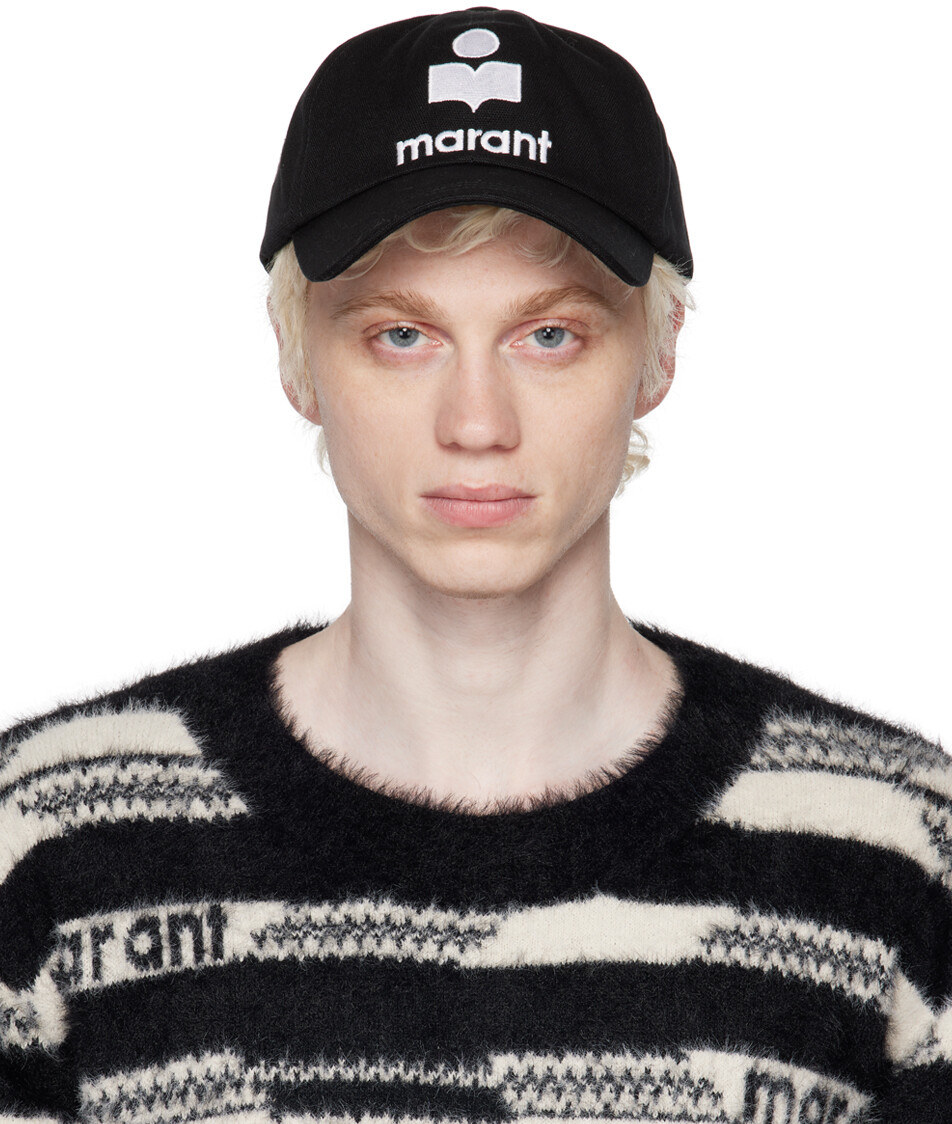 

Черная кепка Tyron Isabel Marant, черный/экрю