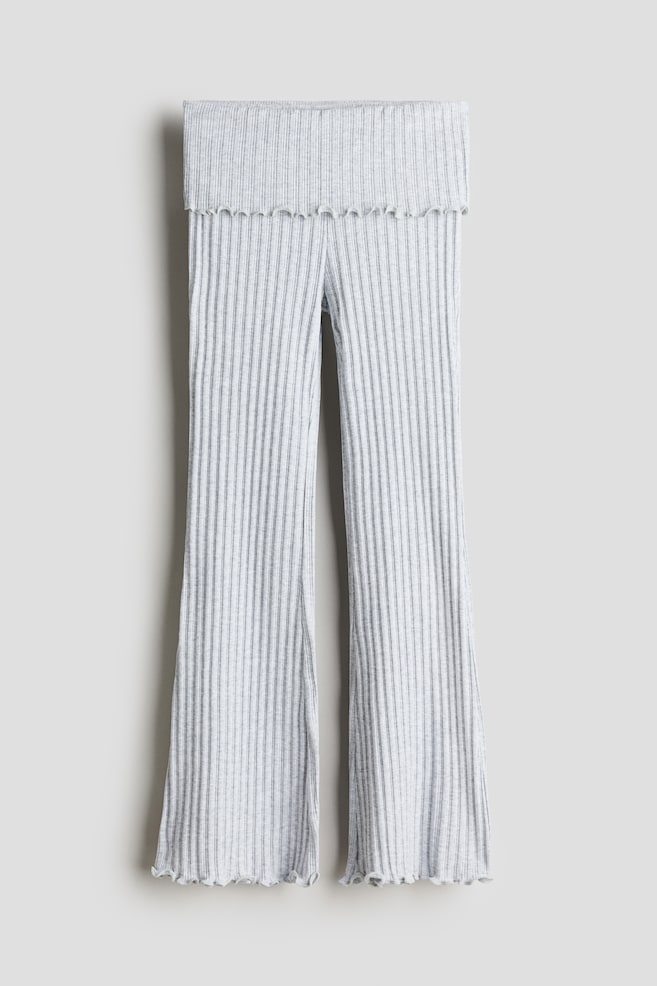 

Расклешенные брюки из джерси H&M, серый